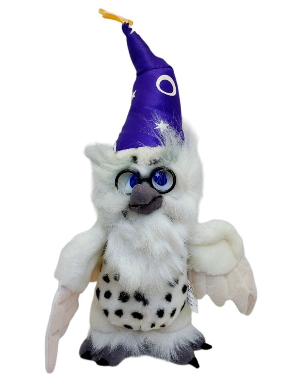 Wizard Snow Owl Plush Stuffed Toy White Purple Hat 12"